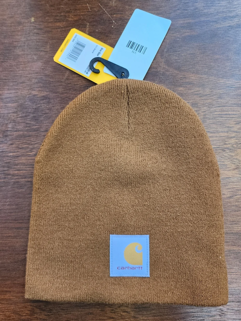 Carhartt NWT A18 Knit Cuffed Beanie Hat Classic Carhartt Brown Unisex OS